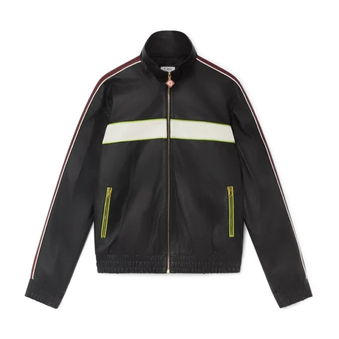 Chaqueta de cuero negra