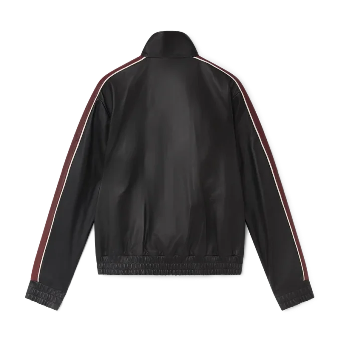 Chaqueta de cuero negra