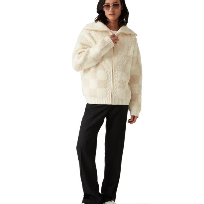 Chaqueta de forro polar de merino