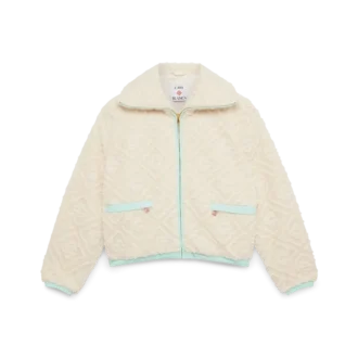 Chaqueta de forro polar jacquard Monogram