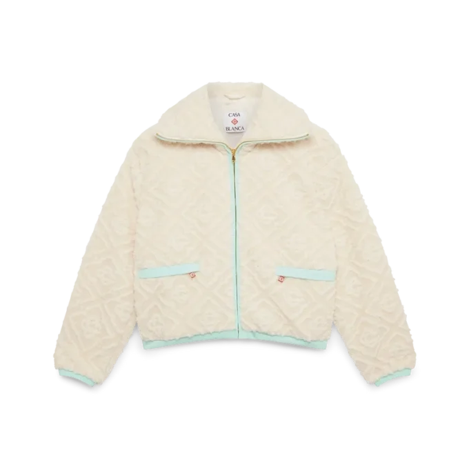 Chaqueta de forro polar jacquard Monogram