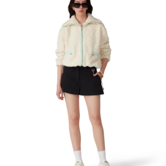 Chaqueta de forro polar jacquard Monogram