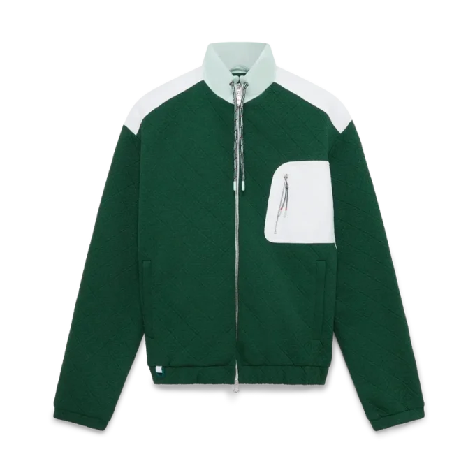 Chaqueta de jacquard de monograma de nailon