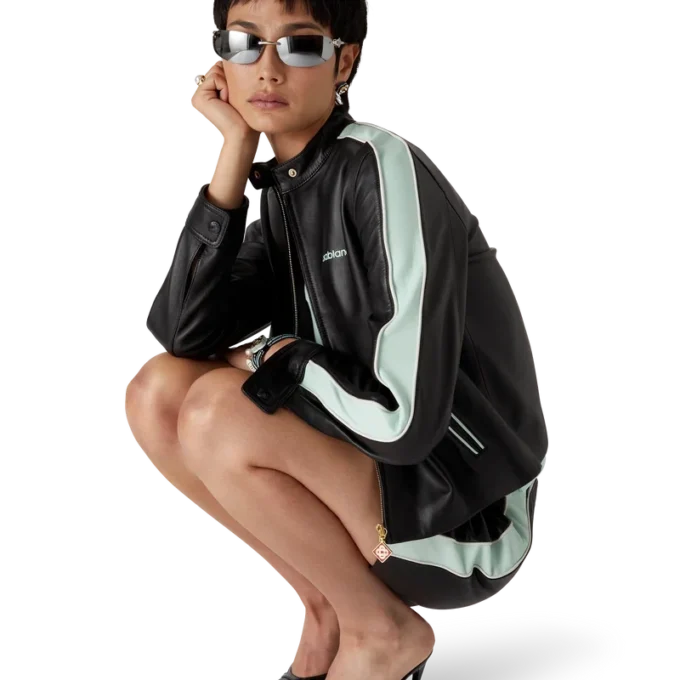 Chaqueta de motociclista de cuero Chaqueta de motociclista de cuero