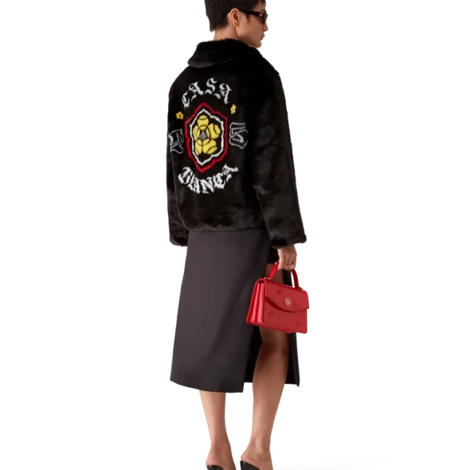 Chaqueta de piel sintética