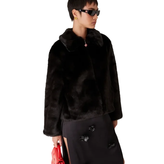 Chaqueta de piel sintética