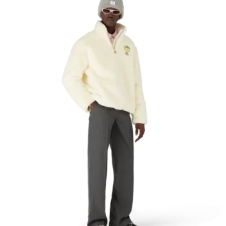 Chaqueta de piel sintética con cremallera de un cuarto de Tennis Mascot