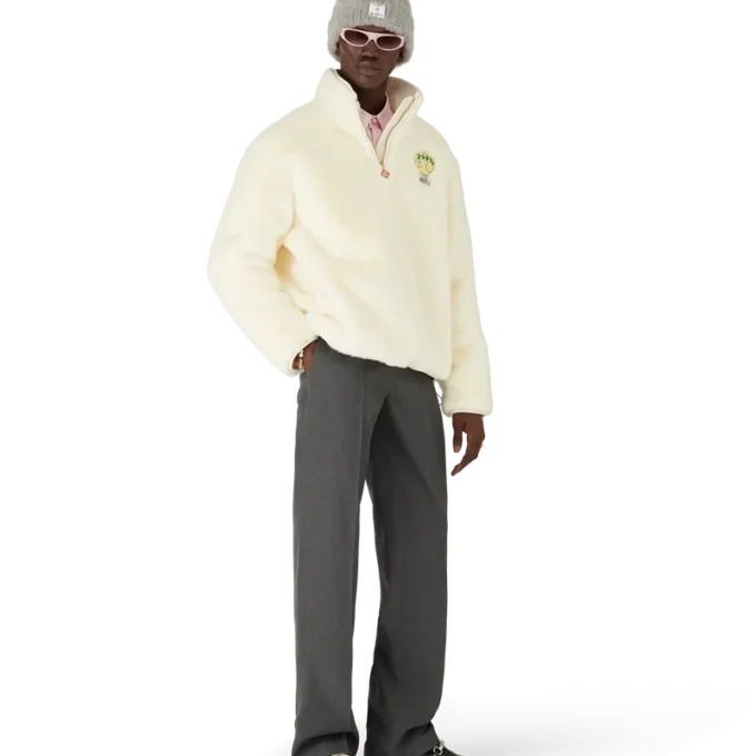 Chaqueta de piel sintética con cremallera de un cuarto de Tennis Mascot