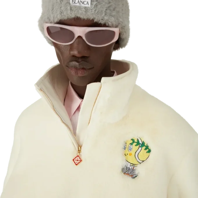 Chaqueta de piel sintética con cremallera de un cuarto de Tennis Mascot