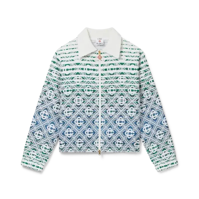 Chaqueta de rizo con degradado Monogram