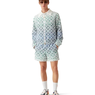 Chaqueta de rizo con degradado Monogram