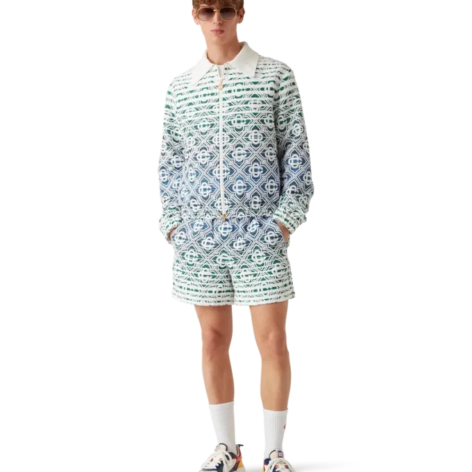 Chaqueta de rizo con degradado Monogram