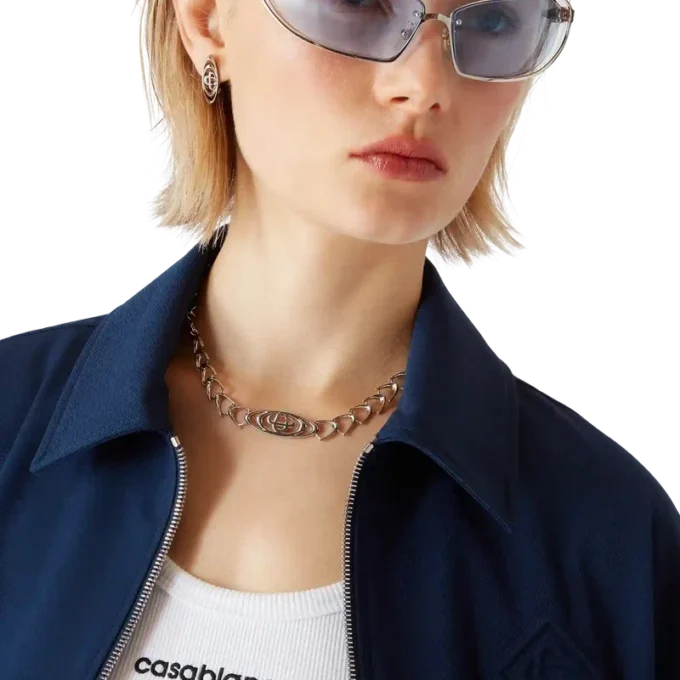 Chaqueta de traje de lana azul marino