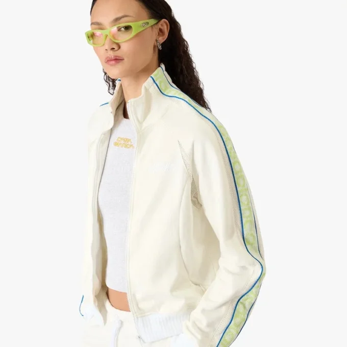 Chaqueta deportiva con cremallera White Laurel