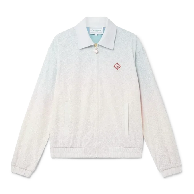 Chaqueta deportiva con detalle láser degradado