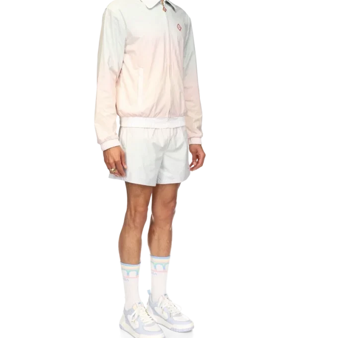 Chaqueta deportiva con detalle láser degradado