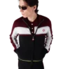 Chaqueta deportiva de punto de merino a rayas