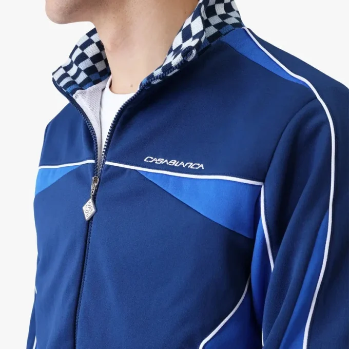 Chaqueta deportiva de tricot Cyber azul marino Chaqueta deportiva de tricot Cyber azul marino