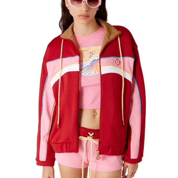 Chaqueta deportiva oversize de tricot