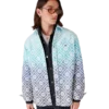 Chaqueta tipo shacket de jacquard con degradado Monogram Chaqueta tipo shacket de jacquard con degradado Monogram