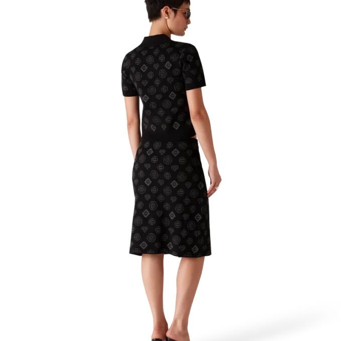 Falda de jacquard con monograma