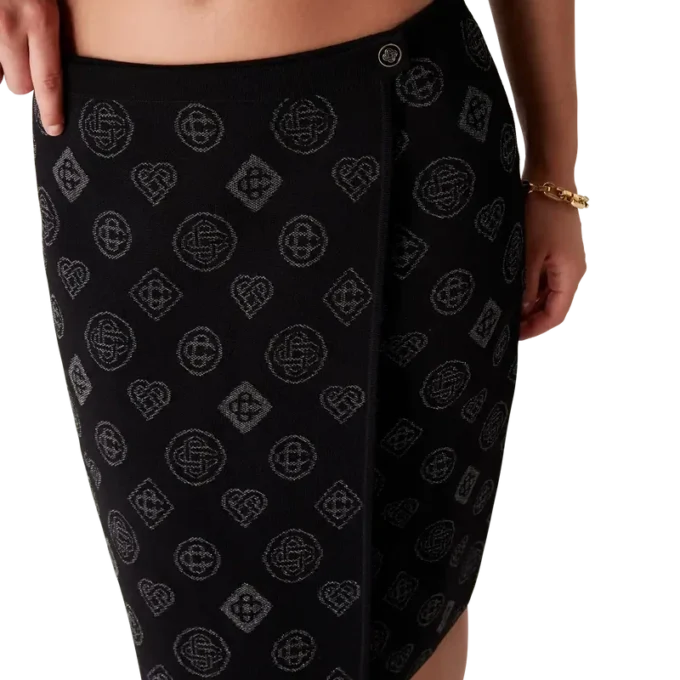 Falda de jacquard con monograma