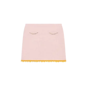 Falda de merino de doble cara