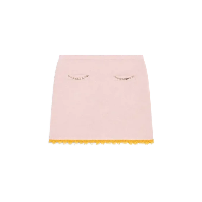 Falda de merino de doble cara