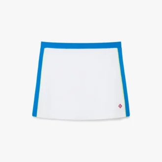 Falda de piqué blanca y azul