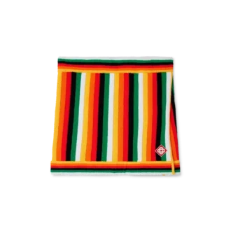 Falda de rizo a rayas