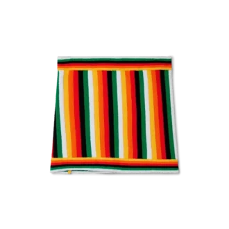 Falda de rizo a rayas