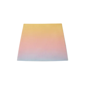 Falda de seda con degradado de ping pong