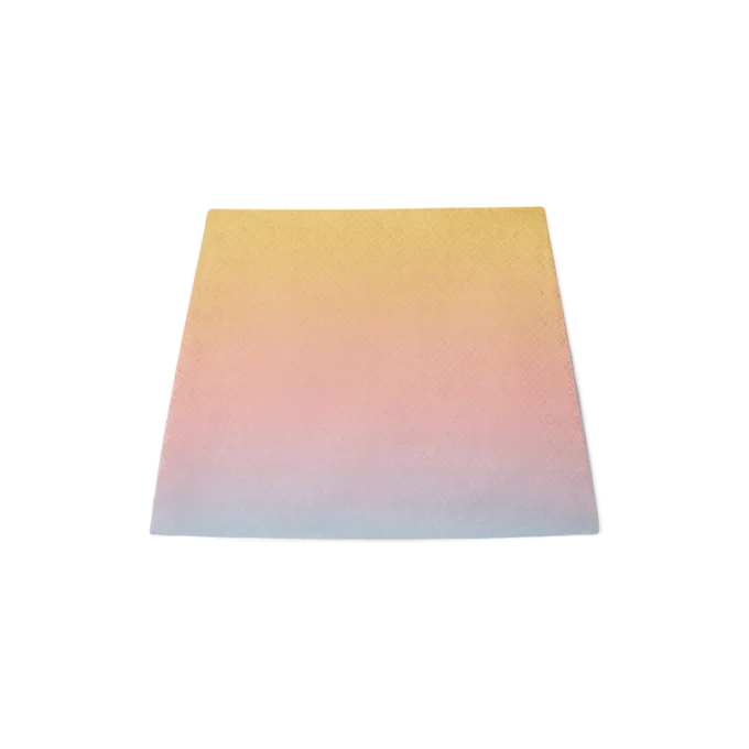 Falda de seda con degradado de ping pong