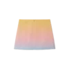 Falda de seda con degradado de ping pong