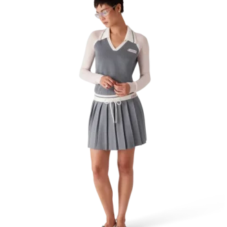 Falda de tenis de punto de merino