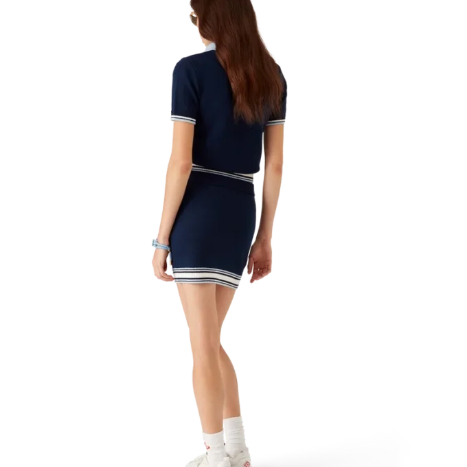 Falda de tenis de punto de merino