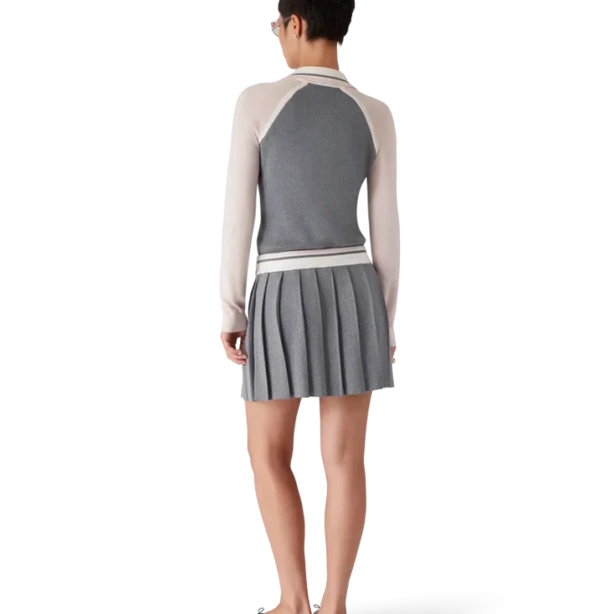 Falda de tenis de punto de merino