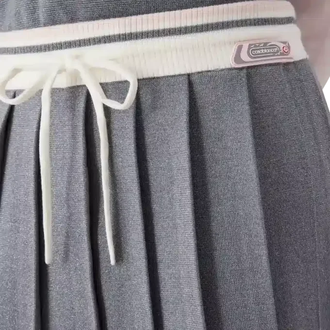 Falda de tenis de punto de merino