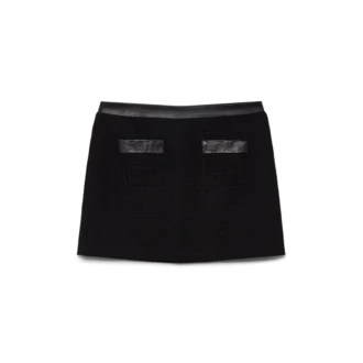 Falda entallada de tejido abierto