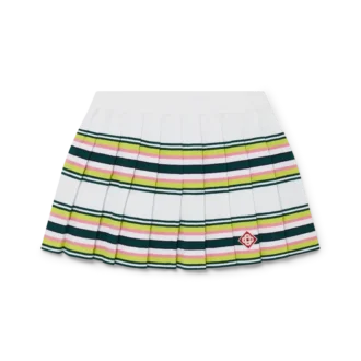 Falda plisada a rayas