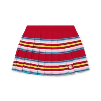 Falda plisada a rayas