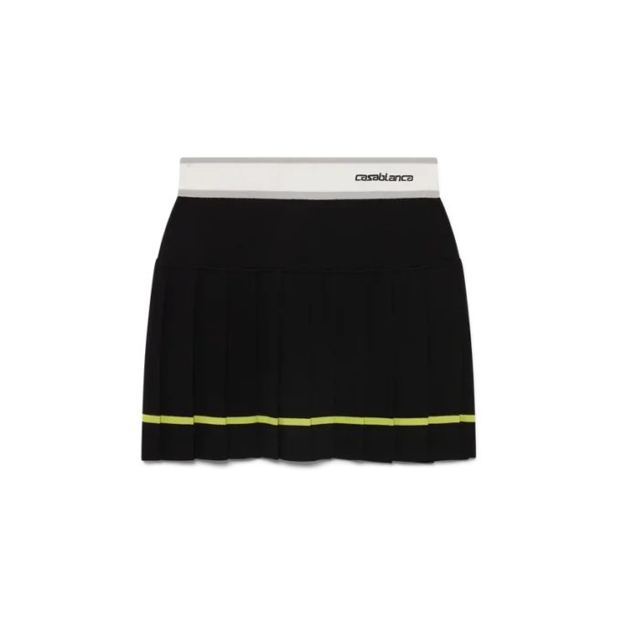 Falda plisada a rayas