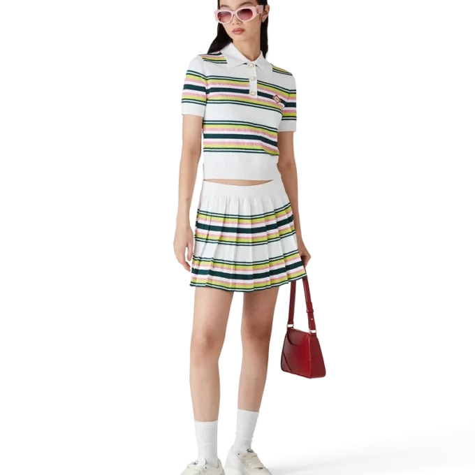 Falda plisada a rayas Falda plisada a rayas