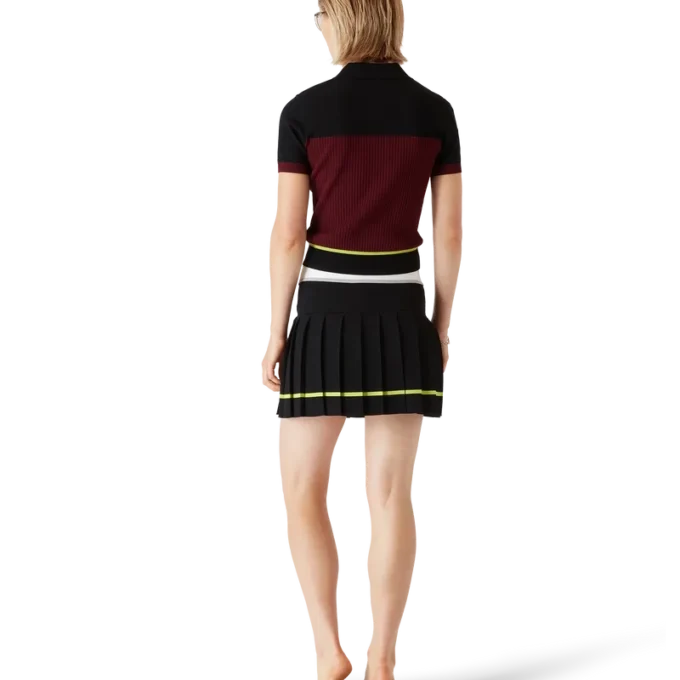 Falda plisada a rayas