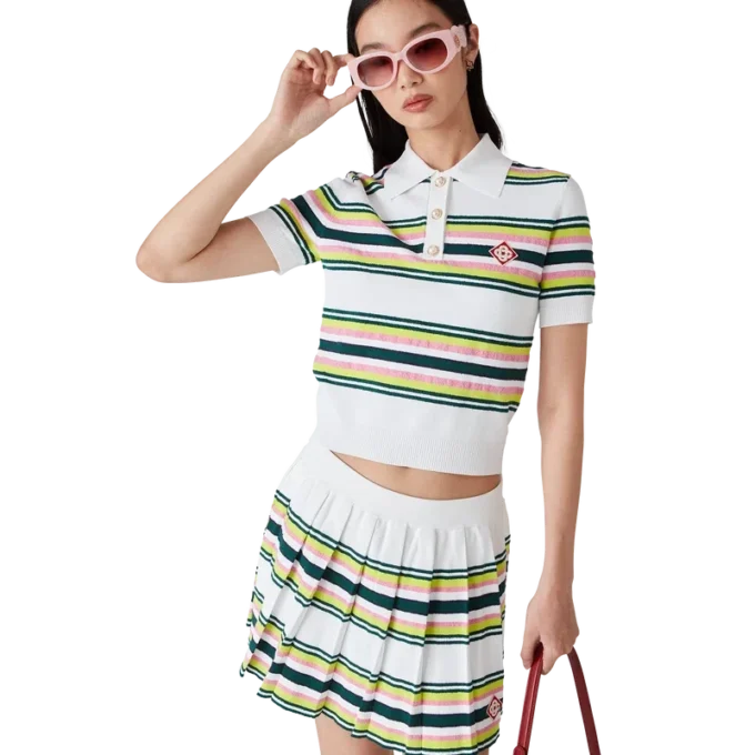 Falda plisada a rayas Falda plisada a rayas