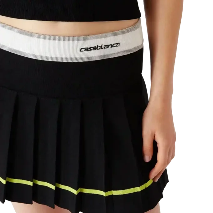 Falda plisada a rayas