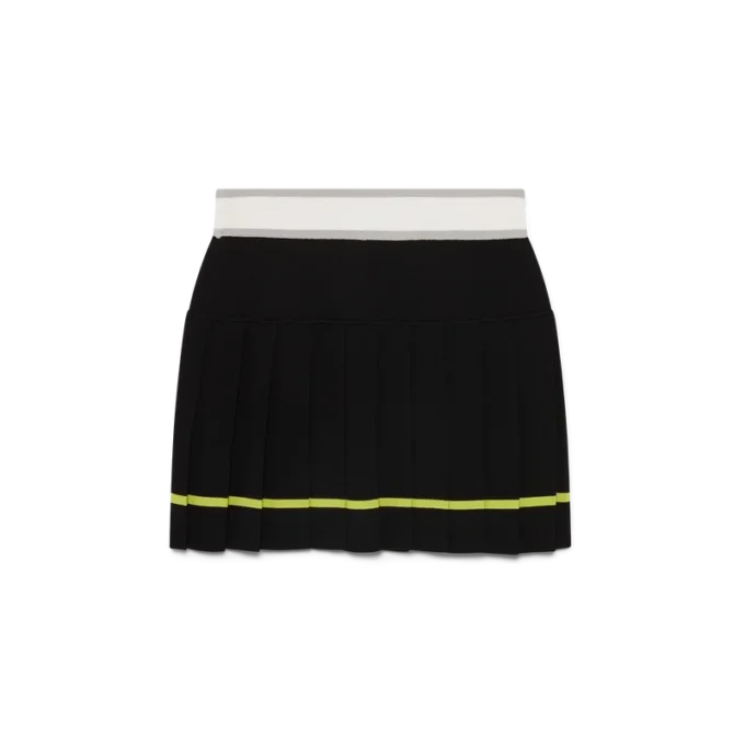 Falda plisada a rayas