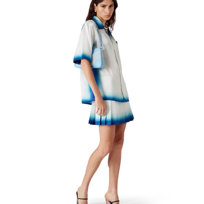 Falda plisada de seda Casa Way Skate Falda plisada de seda Casa Way Skate