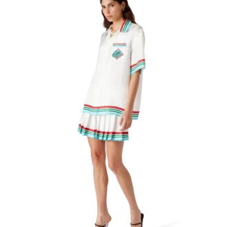 Falda plisada de seda Casa Way World Series