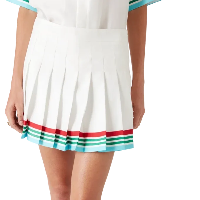 Falda plisada de seda Casa Way World Series Falda plisada de seda Casa Way World Series